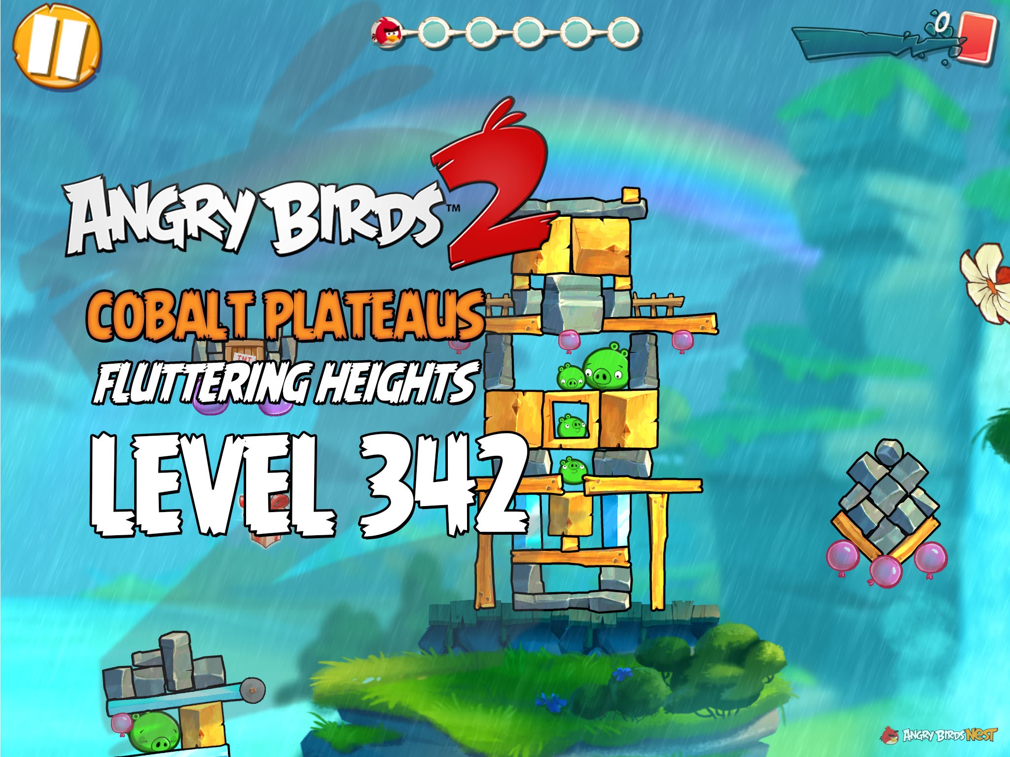 Angry Birds 2 Cobalt Plateaus Fluttering Heights Level 342