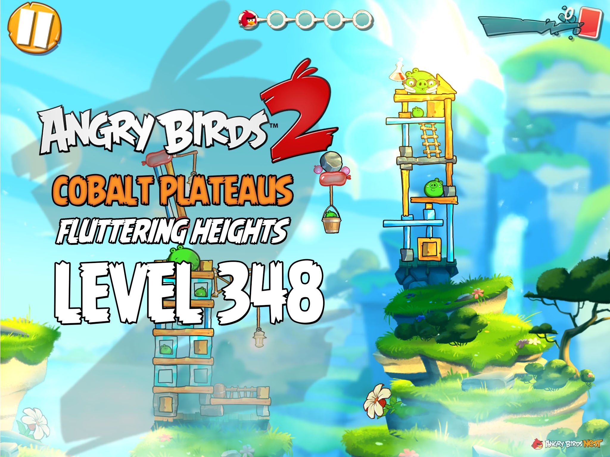 Angry Birds 2 Cobalt Plateaus Fluttering Heights Level 348