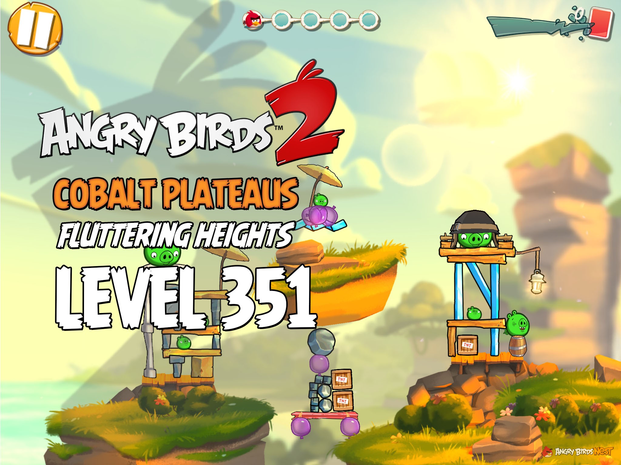 Angry Birds 2 Cobalt Plateaus Fluttering Heights Level 351