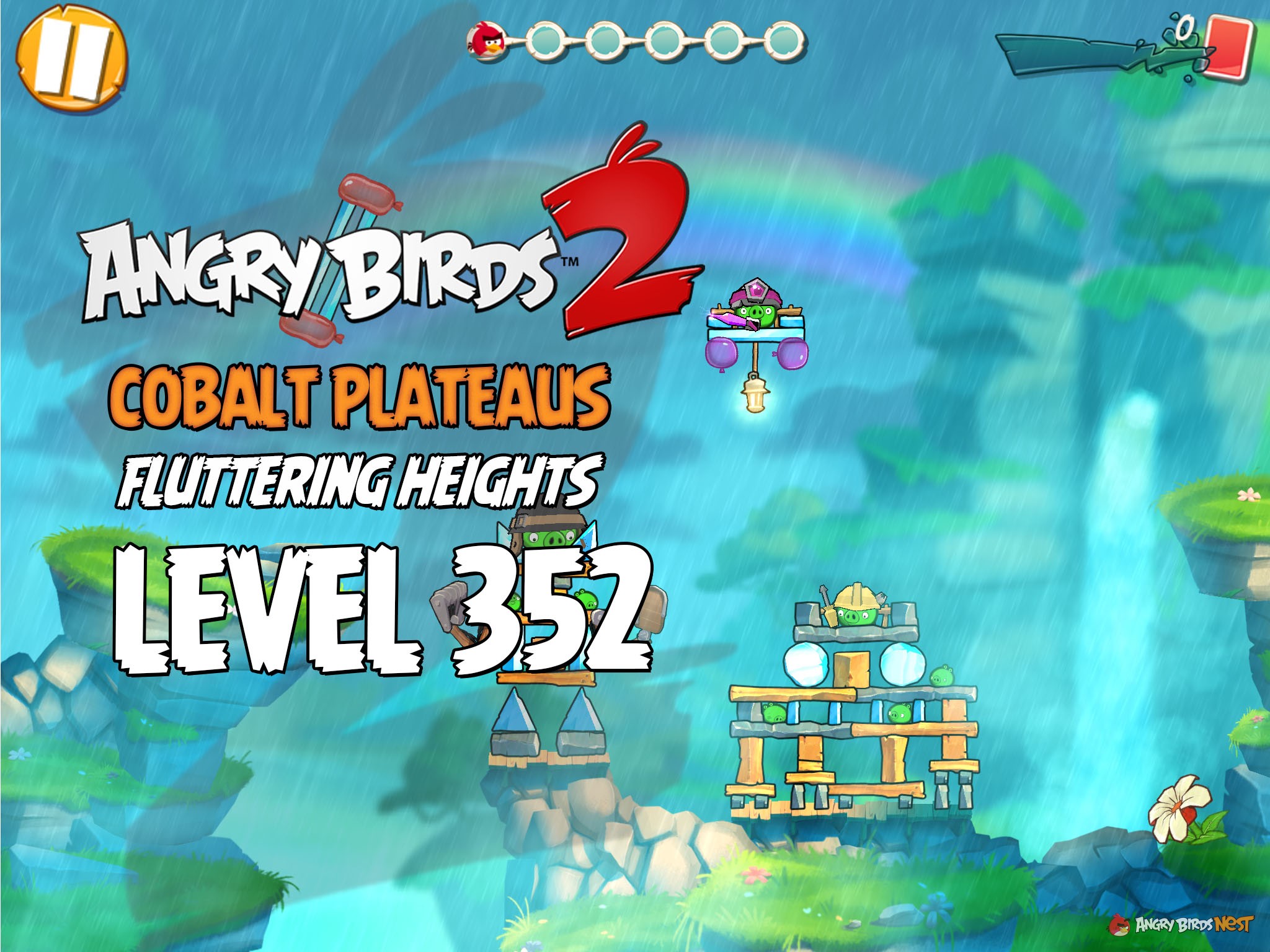 Angry Birds 2 Cobalt Plateaus Fluttering Heights Level 352