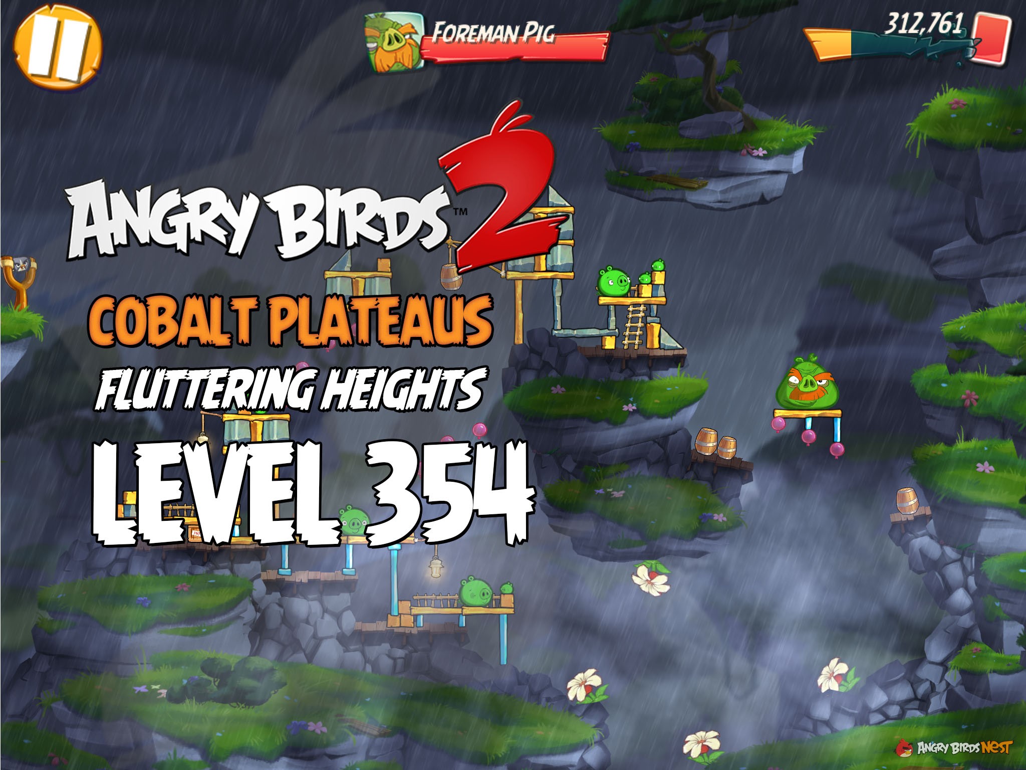 Angry Birds 2 Cobalt Plateaus Fluttering Heights Level 354