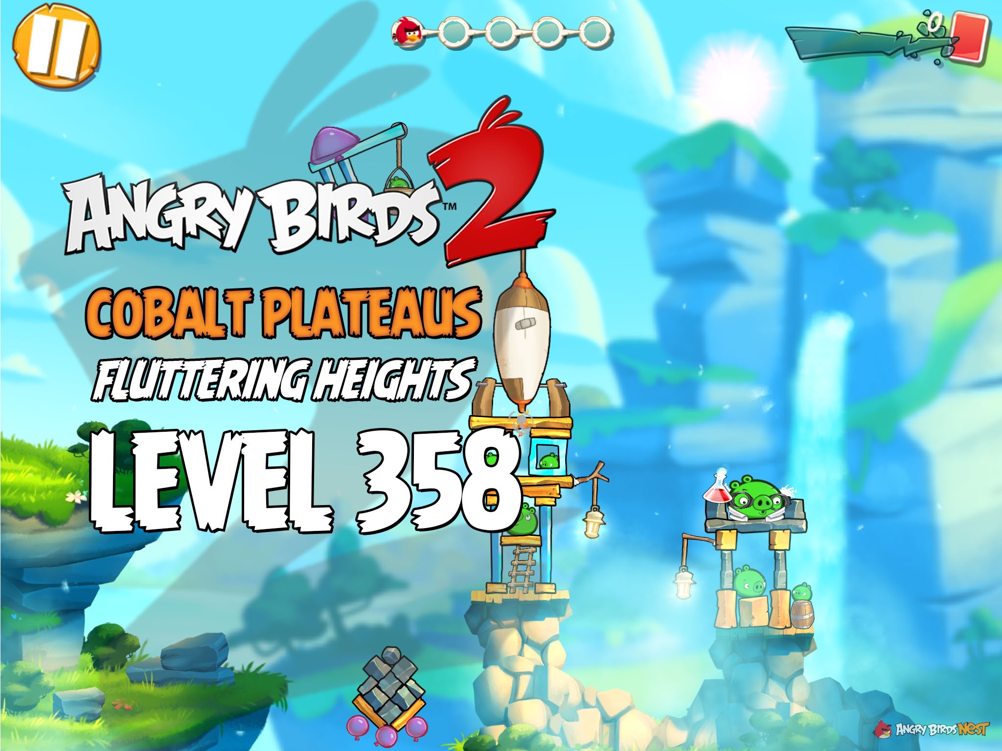 Angry Birds 2 Cobalt Plateaus Fluttering Heights Level 358