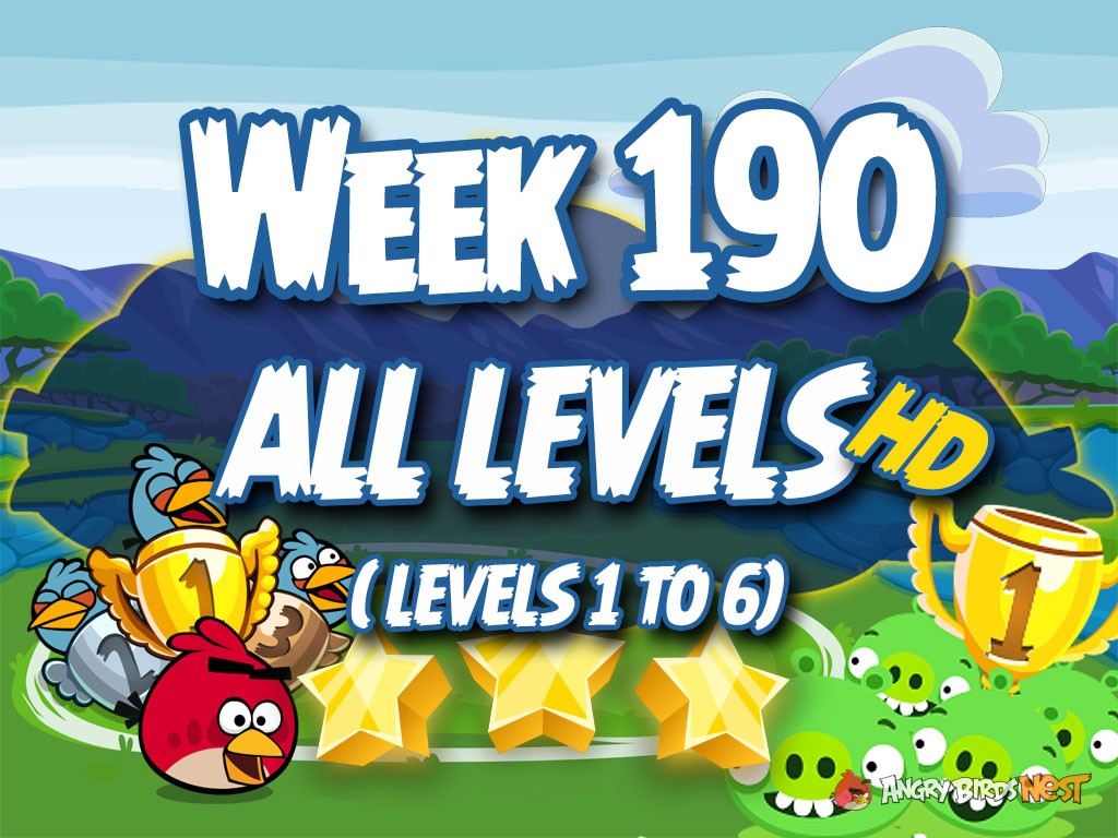 Angry Birds Friends Tournament Week 190 Level 1 to 6