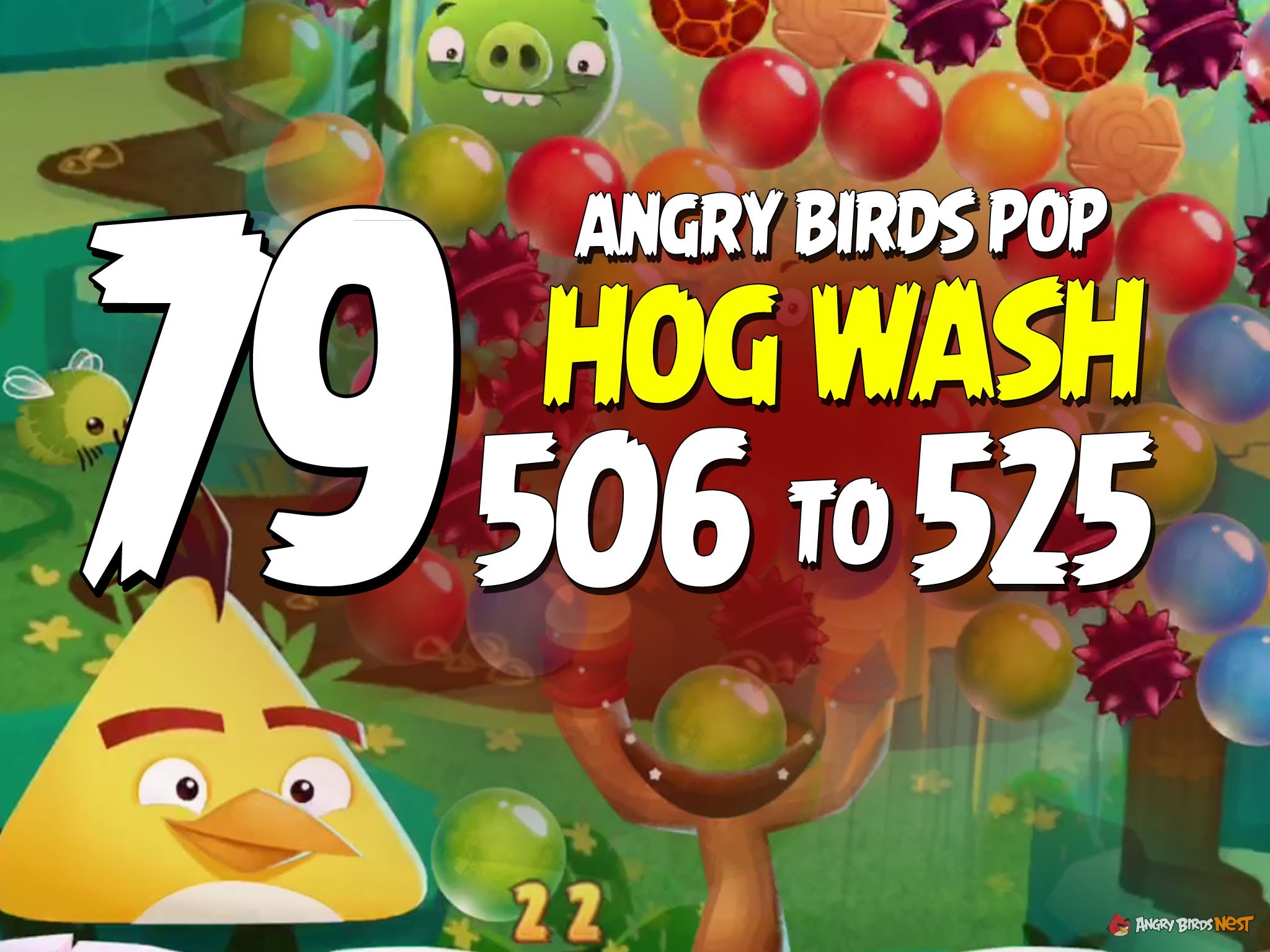 Angry Birds Pop Part 79 - Levels 506 to 525 - Hog Wash