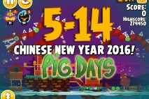 Angry Birds Seasons The Pig Days Level 5-14 Walkthrough | Chinese New Year 2016!