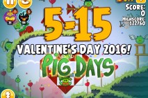 Angry Birds Seasons The Pig Days Level 5-15 Walkthrough | Valentine’s Day 2016!