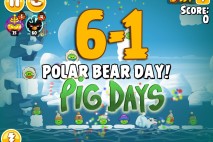 Angry Birds Seasons The Pig Days Level 6-1 Walkthrough | Polar Bear Day!