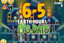 Angry Birds Seasons The Pig Days Level 6-5 Walkthrough | Earth Hour!
