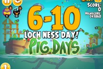 Angry Birds Seasons The Pig Days Level 6-10 Walkthrough | Loch Ness Day!