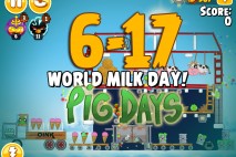 Angry Birds Seasons The Pig Days Level 6-17 Walkthrough | World Milk Day!