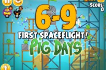 Angry Birds Seasons The Pig Days Level 6-9 Walkthrough | First Spaceflight!