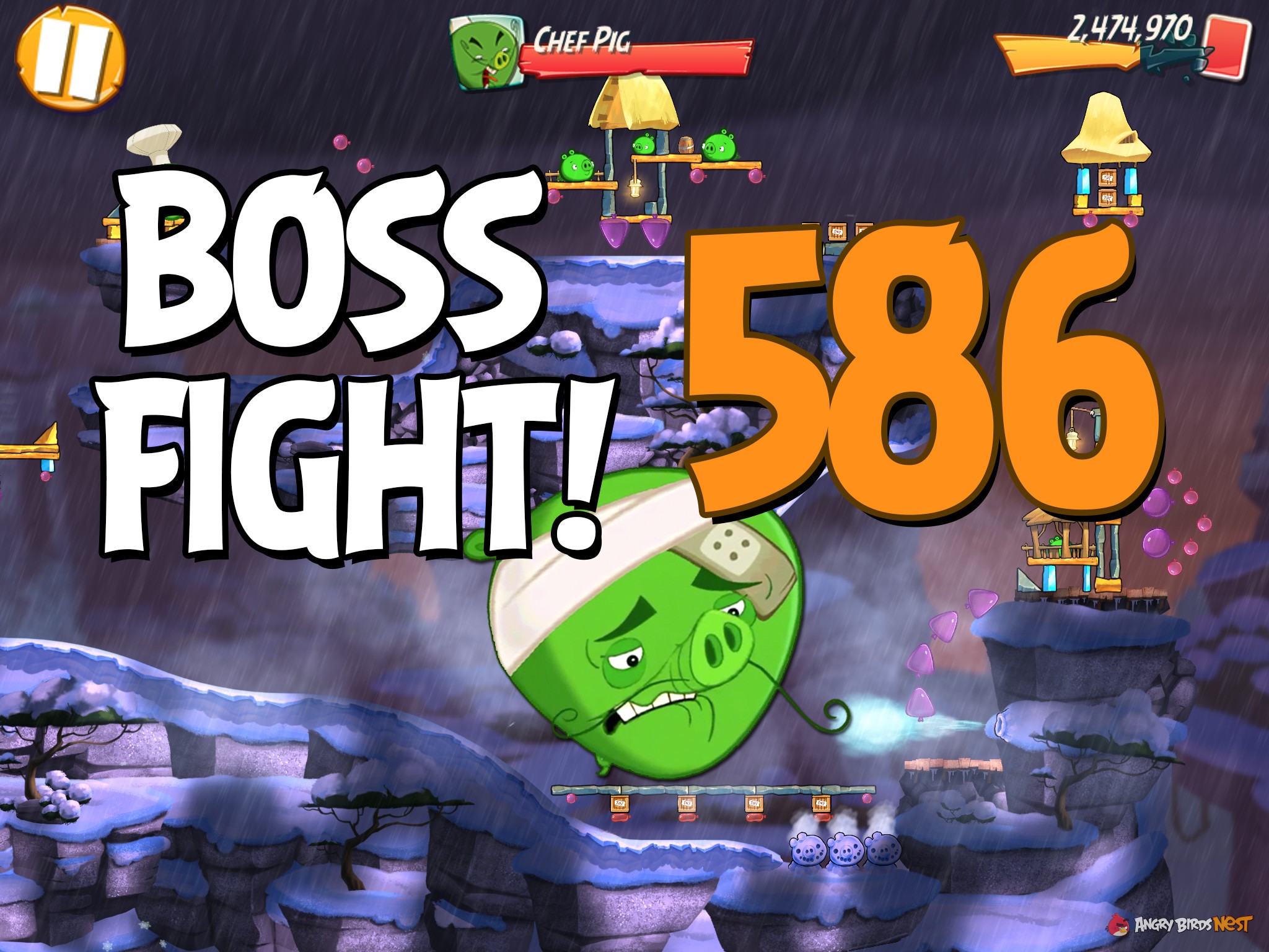 Angry Birds 2 Boss Fight Level 586