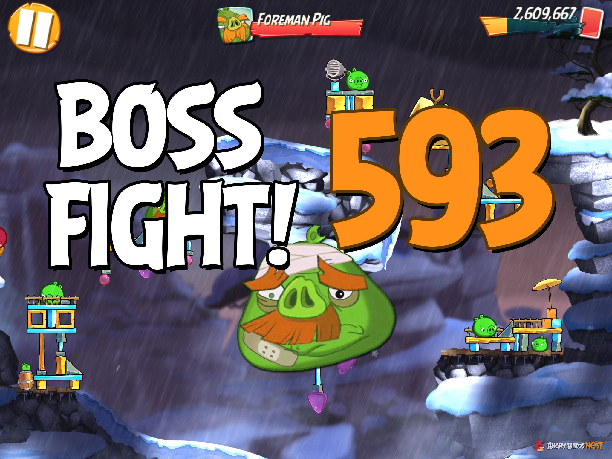 Angry Birds 2 Boss Fight Level 593