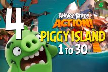Angry Birds Action! Levels 1 to 30 – Piggy Island Walkthroughs