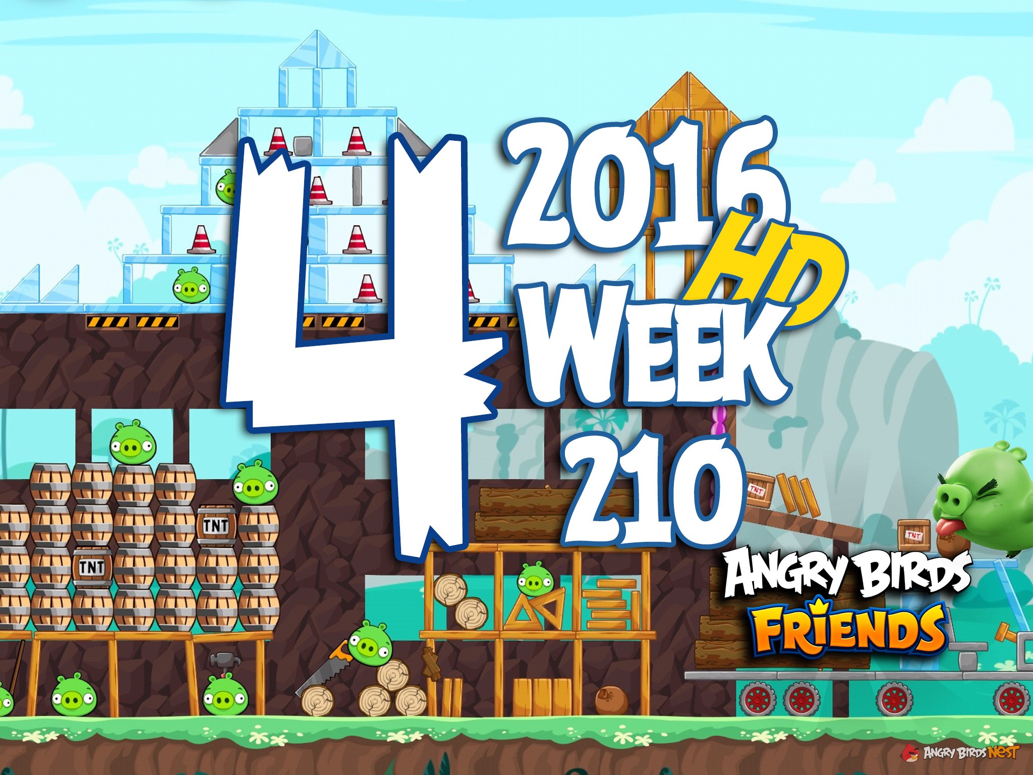 Angry Birds Friends Tournament Level 4 Week 210 Walkthrough | May 26th 2016