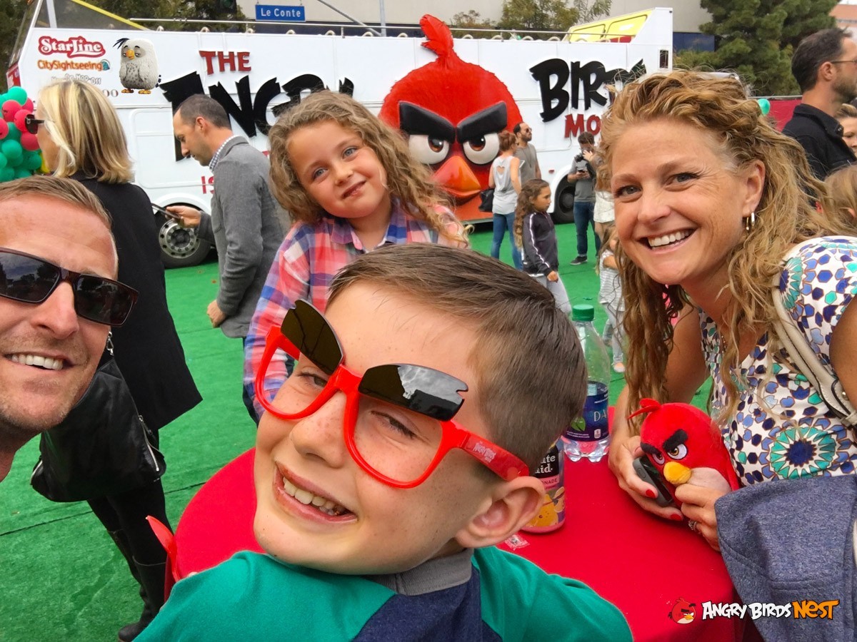 AngryBirdsNest at the Angry Birds Movie Premiere in LA