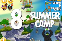 Angry Birds Seasons Summer Camp Level 1-8 Walkthrough