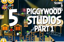 Angry Birds Seasons Piggywood Studios, Part 1! Level 1-5 Walkthrough