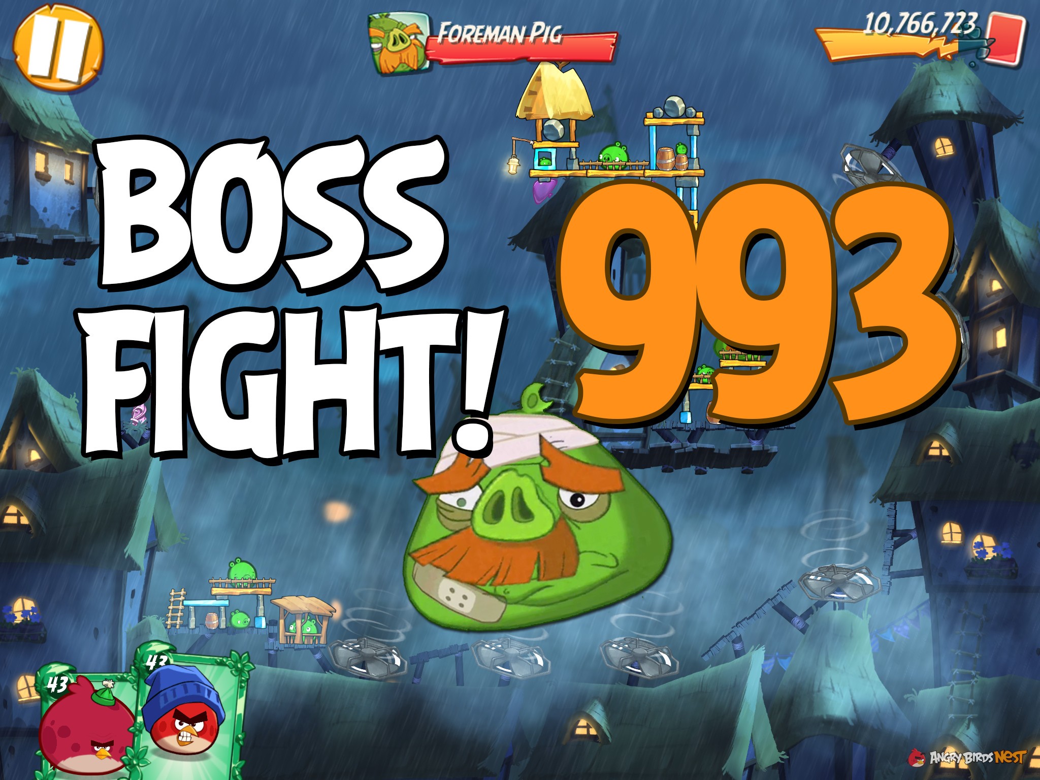 angry-birds-2-boss-fight-level-993-walkthrough-pig-city-hamsterdam-angrybirdsnest