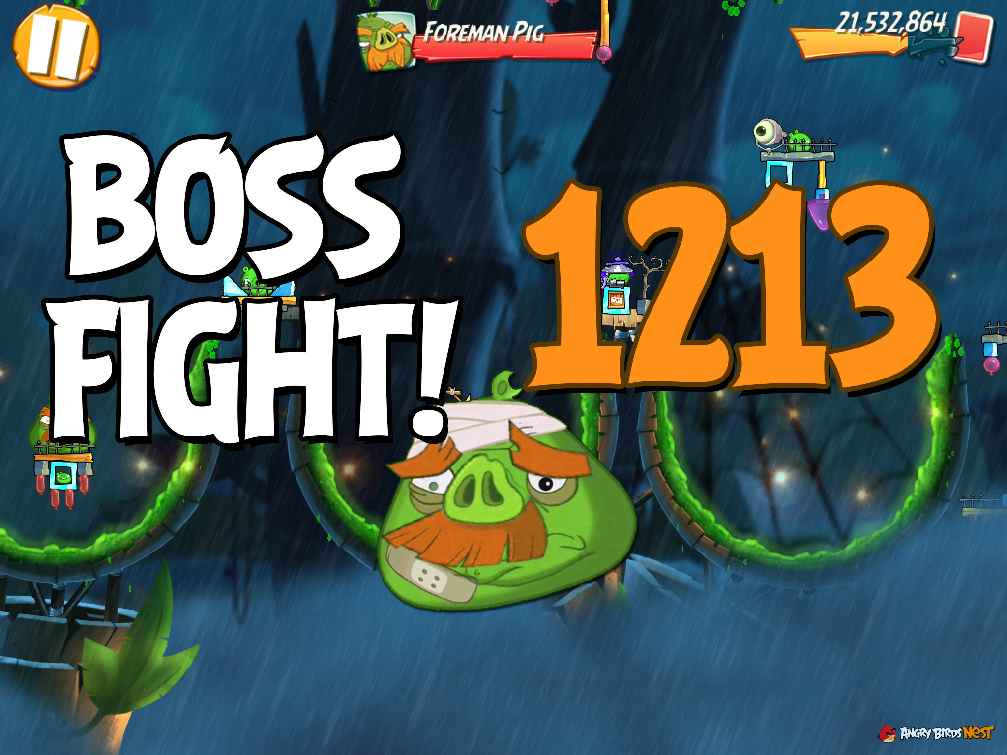 Angry Birds 2 Boss Fight Level 1213