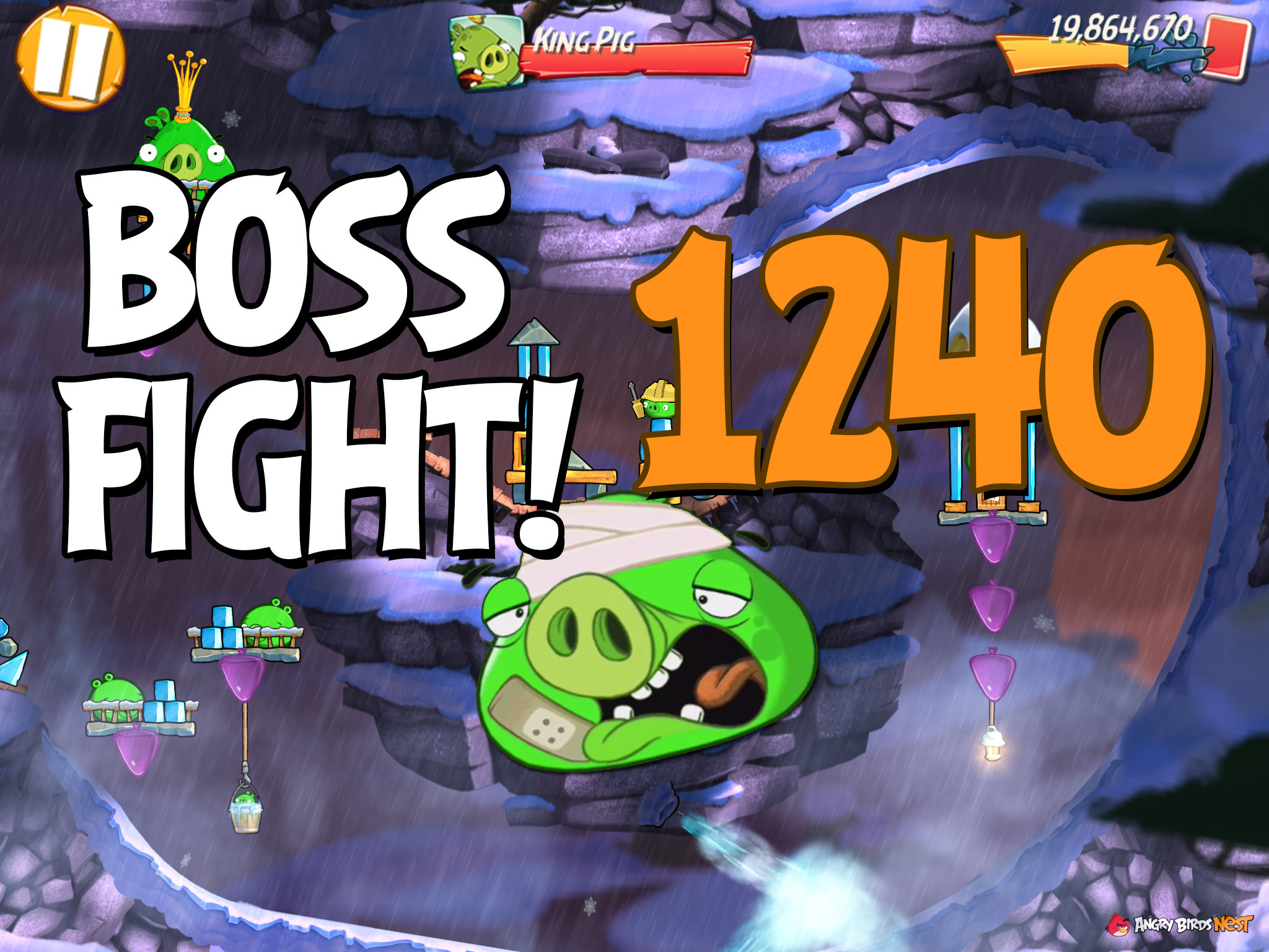 Angry Birds 2 Boss Fight Level 1240