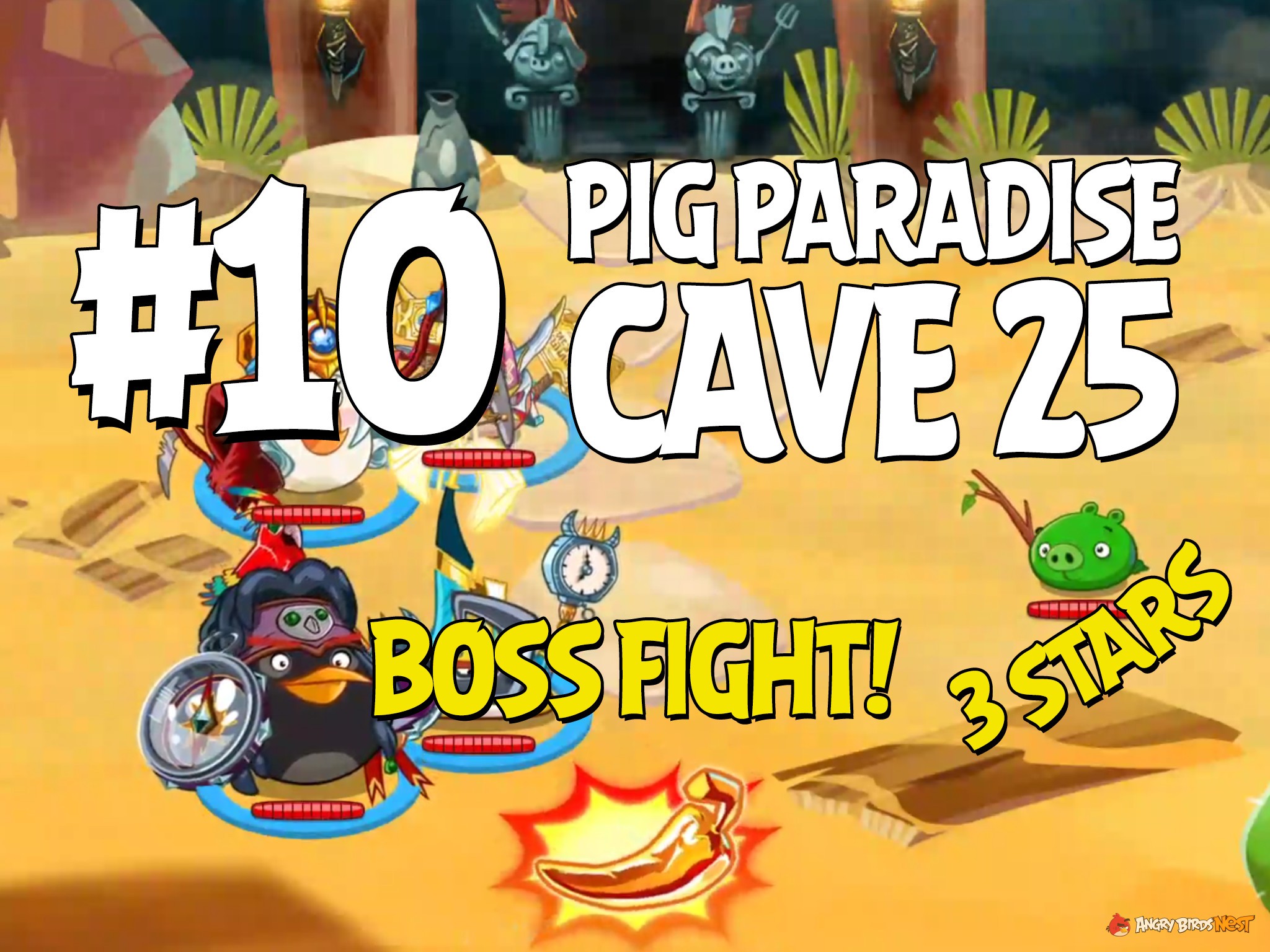 Angry-Birds-Epic-Cave-25-Boss-Fight-Updated