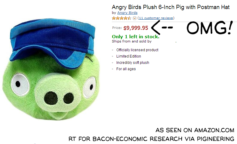 angry birds postman pig plush