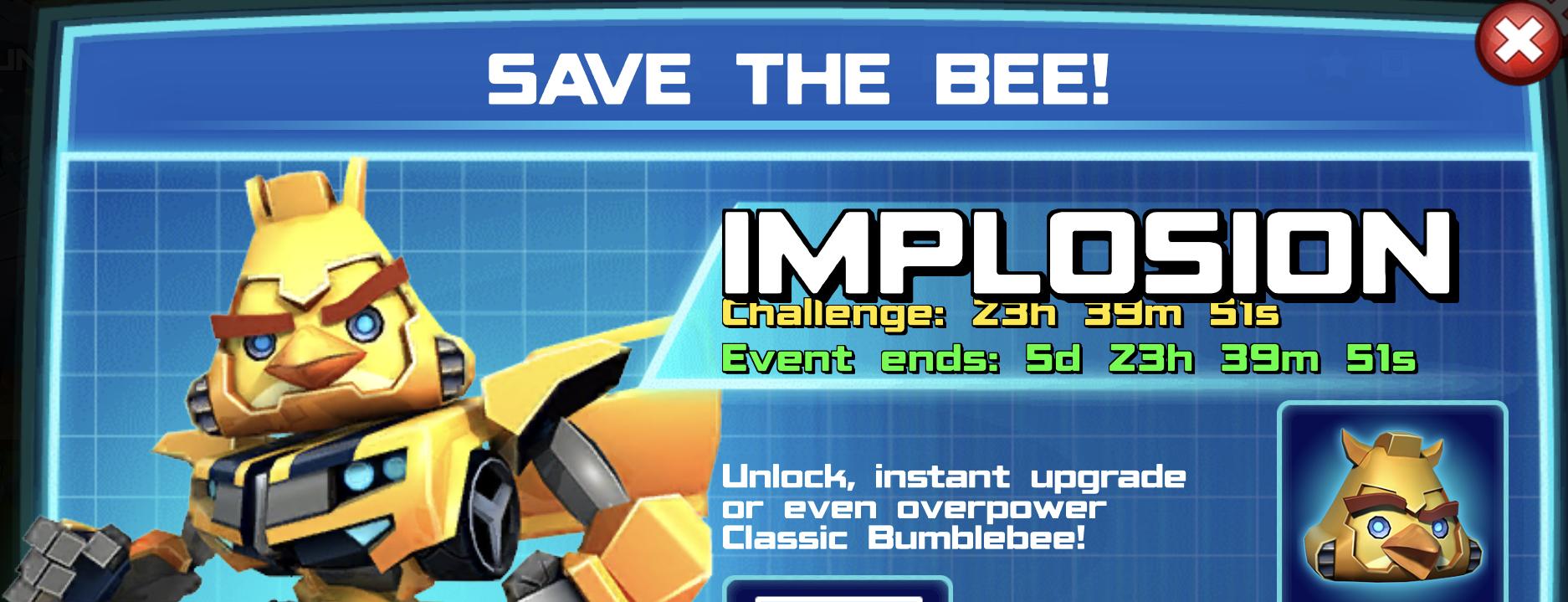 The event banner for Save The Bee!