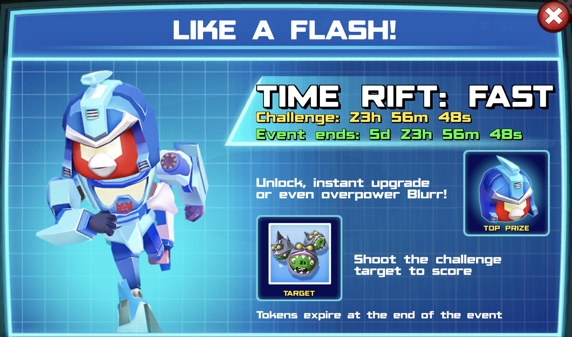 The event banner for Like A Flash!