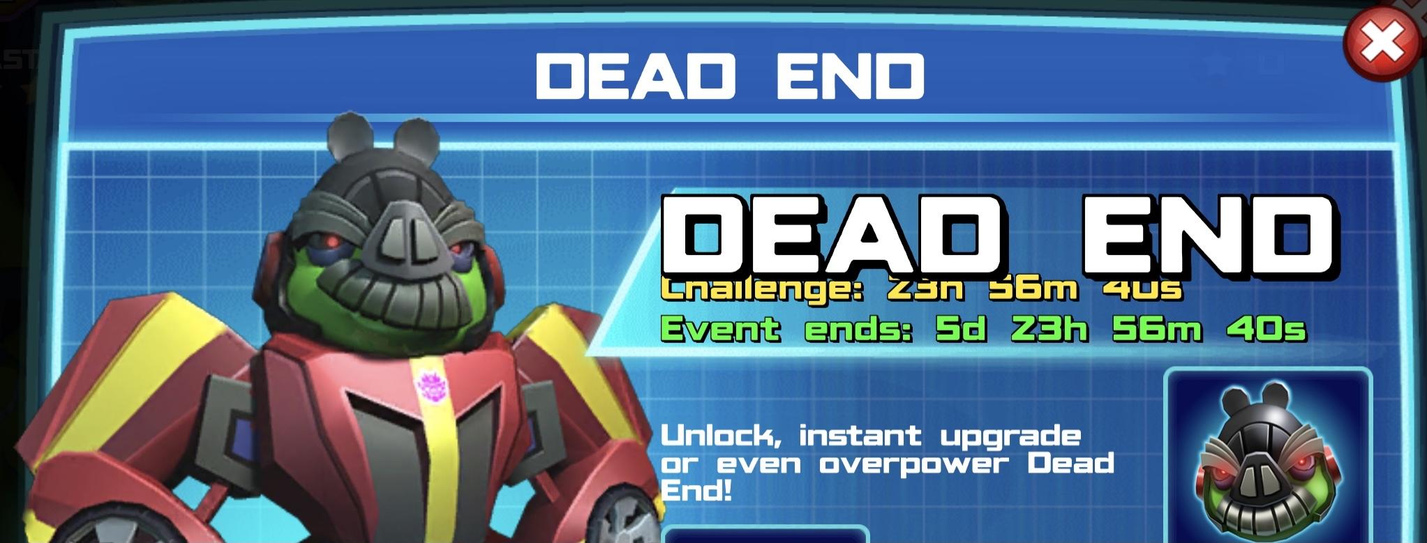 The event banner for Dead End