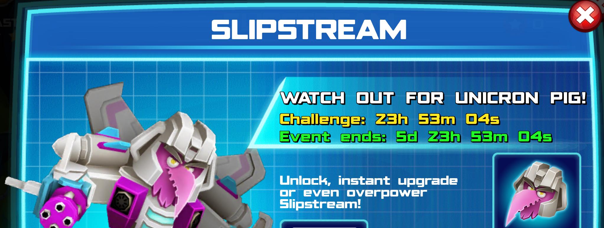 (Part of) The event banner for Slipstream