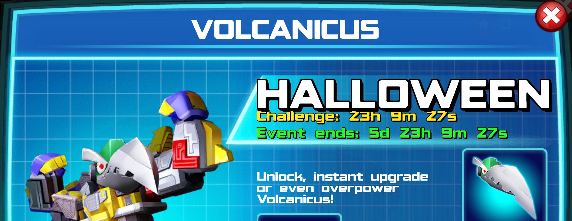 (Part of) The event banner for Volcanicus